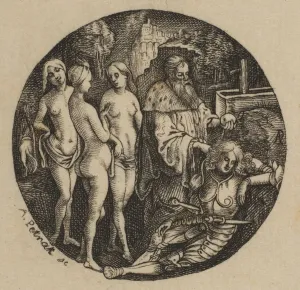 Alois Prints: Judgment of Paris, 19th century. Creator: Alois Petrak