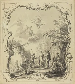 Athene Prints: The Judgment of Paris, c. 1745. Creator: Unknown