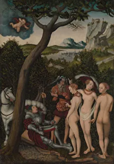 Beautiful Prints: The Judgment of Paris, ca. 1528. Creator: Lucas Cranach the Elder