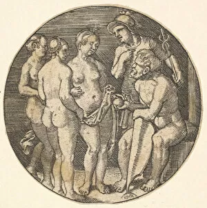 Baehm Barthel Gallery: Judgment of Paris (copy), 16th century. Creators: Barthel Beham, Jacob Binck