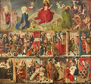 Images Dated 22nd November 2017: Last Judgment, the Seven Works of Mercy, and the Seven Deadly Sins, c. 1490-1499