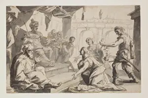 Judgement Prints: Judgment of Solomon, between 1711 and 1780. Creator: Giovanni Battista Marcola