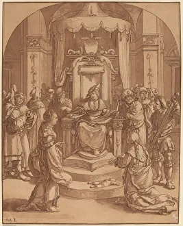 Argument Gallery: The Judgment of Solomon, 1782. Creator: Cornelis Brouwer