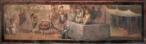 Solomon Collection: The Judgment of Solomon, 1st millennium. Creator: Roman-Pompeian wall painting
