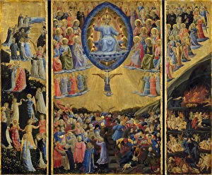 Good And Evil Collection: The Last Judgment (Winged Altar), Early 15th cen Artist: Angelico, Fra Giovanni, da Fiesole (ca)
