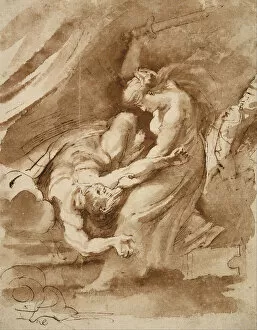 Brown Colour On Paper Collection: Judith Beheading Holofernes. Artist: Rubens, Pieter Paul (1577-1640)