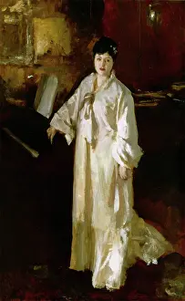 Sargent John Singer Prints: Judith Gautier, c1885. Creator: John Singer Sargent