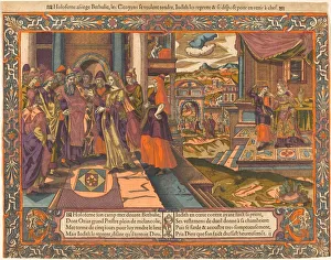 Book Of Judith Prints: Judith Goes to the Camp of Holofernes, c. 1575. Creator: Unknown