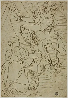 Judith with the Head of Holofernes, 1550/60. Creator: School of Luca Cambiaso Italian, 1527-1588