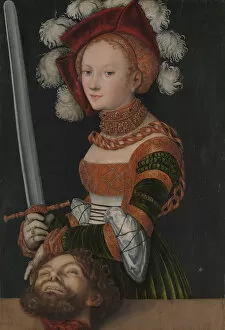 Oil On Linden Gallery: Judith with the Head of Holofernes, ca. 1530. Creator: Lucas Cranach the Elder
