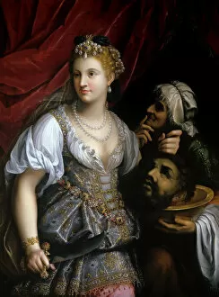 Milanese School Collection: Judith with the Head of Holofernes, ca. 1600. Creator: Galizia, Fede (1578-1630)