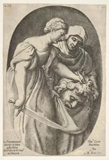 Judith Gallery: Judith with the head of Holofernes in her left hand and a sword in her right hand