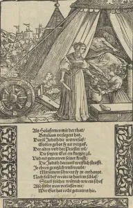 Hans Schäufelein Prints: Judith with the Head of Holophernes, from Das Büchle Memorial, 1533