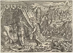 Judith Gallery: Judith and Holofernes, from Biblia, Frankfurt, 1564. Creator: Unknown