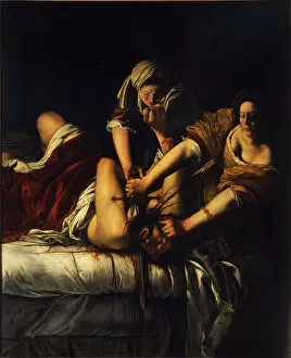 Beheaded Collection: Judith and Holofernes, c. 1621. Artist: Gentileschi, Artemisia (1598-1653)