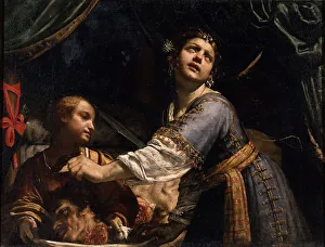 Canlassi Called Cagnacci Prints: Judith and Her Maidservant with the Head of Holofernes