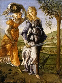 Sandro 1445 1510 Gallery: Judith Returns from the Enemy Camp at Bethulia, 1470-1472