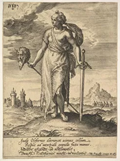 Wierix Gallery: Judith, from Willem van Haecht, Tyrannorum proemia, 1578, 1578