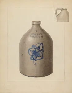 Fisk John Prints: Jug, 1937. Creator: John Fisk