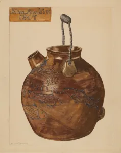 Jug for Batter, c. 1936. Creator: Yolande Delasser