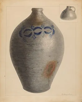Stamping Prints: Jug, c. 1936. Creator: Nicholas Amantea