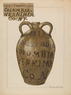 Delasser Yolande Prints: Jug, c. 1936. Creator: Yolande Delasser