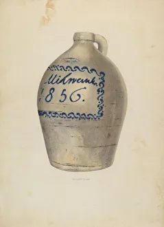 William Frank Prints: Jug, c. 1937. Creator: William Frank