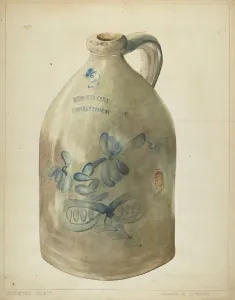 Makers Mark Prints: Jug, c. 1938. Creator: Howard Lumbard