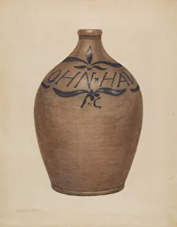 Jessica Price Prints: Jug, c. 1938. Creator: Jessica Price