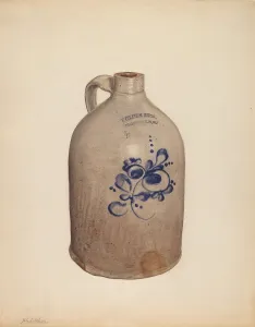 Delasser Yolande Prints: Jug, c. 1938. Creator: Yolande Delasser