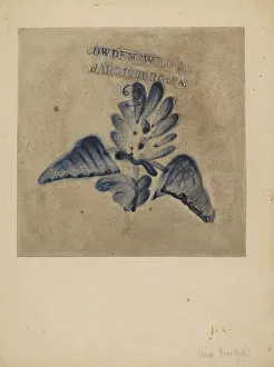 Slip Decoration Prints: Jug, c. 1939. Creator: Anne Nemtzoff