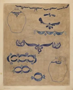 Jug and Decoration, 1935 / 1942. Creator: Yolande Delasser