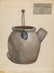 Pancakes Prints: Jug for Pancake Batter, 1935 / 1942. Creator: Jessica Price