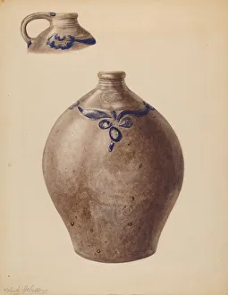 Delasser Yolande Prints: Jug, probably 1937. Creator: Yolande Delasser