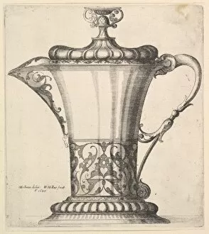 The Younger Gallery: Jug with wide spout, 1645. Creator: Wenceslaus Hollar