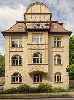 Thuringia Gallery: Jugendstil Asbach Apartments, Asbachstrasse am Swanseebad, Weimar, Germany, 2018 Artist