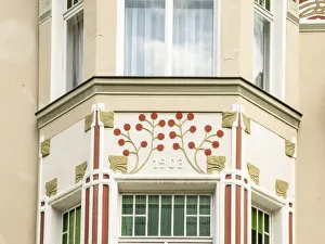 Jugenstil house, Cranachstrasse 12, Weimar, Germany, (1905), 2018. Artist: Alan John Ainsworth