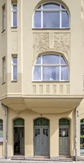 Weimar Prints: Jugenstil house, House, Graben 41, Weimar, Germany, 2018. Artist: Alan John Ainsworth