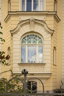 Window Frame Prints: Jugenstil house, Humboldstrasse 23, Weimar, Germany, 2018. Artist: Alan John Ainsworth