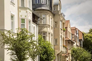 Thuringia Prints: Jugenstil houses, House, Cranachstrasse