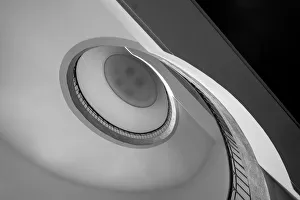 Thuringia Gallery: Jugenstil staircase. Main building, Bauhaus-University Weimar, (1904-1911), Germany, 2018