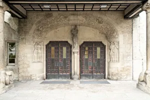 Thuringia Gallery: Jugentil Doors and carvings, Department of Philosophy, Jena University, Jena, Germany, 2018