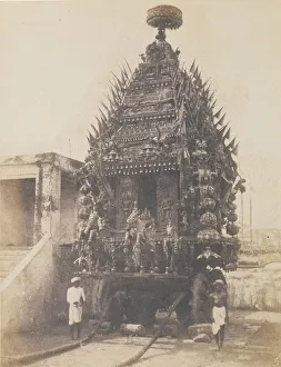 Frederick Prints: Juggernaut Car, Madras, 1850s. Creator: Frederick Fiebig