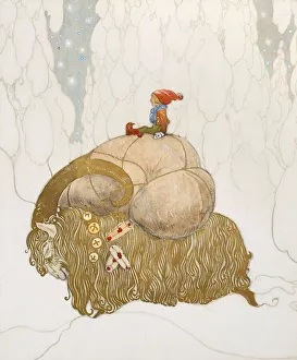 Bauer Prints: Julbocken (Christmas song), 1912. Creator: Bauer, John (1882-1918)