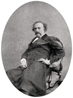 Jules Amedee Barbey Daurevilly Prints: Jules Amedee Barbey d Aurevilly, French novelist and short story writer, 1889