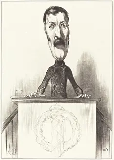National Assembly Prints: Jules Bastide, 1849. Creator: Honore Daumier