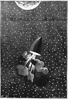 Images Dated 20th October 2007: Jules Verne (1828-1905), Autour de la Lune, 1865