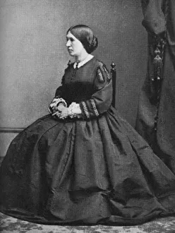 Us Grant Collection: Julia Grant, wife of American president Ulyssess Grant, late 19th century, (1908)