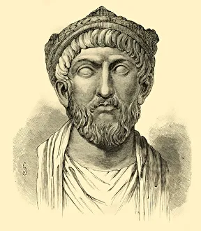 Bust Prints: Julian the Apostate, 1890. Creator: Unknown
