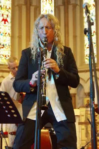 Julian Marc Stringle, Eastbourne Jazz Festival, Christ Church, Sept 2018. Creator: Brian O'Connor Julian Marc Stringle, Eastbourne Jazz Festival, Christ Church, Sept 2018. Creator: Brian O'Connor